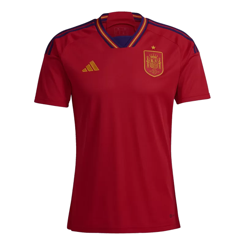 Spain Home Jersey Kit 2022 (Jersey+Shorts) - gojersey