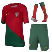 Portugal Home Jersey Kit 2022/23 Kids(Jersey+Shorts+Socks) - goaljerseys