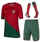 Portugal Home Jersey Kit 2022/23 Kids(Jersey+Shorts+Socks) - goaljerseys