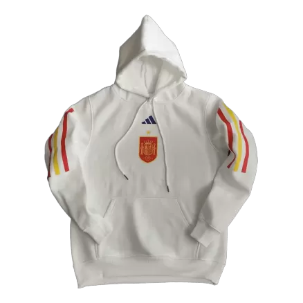 Spain Sweater Hoodie 2022/23 - White - gojerseys