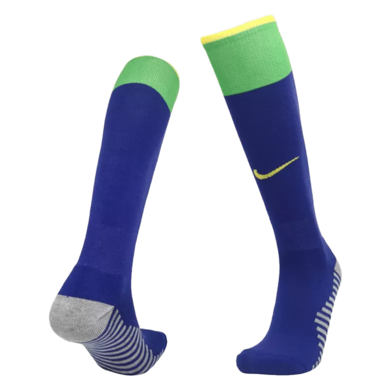 Brazil Home Soccer Socks 2022 - Kid - gojersey