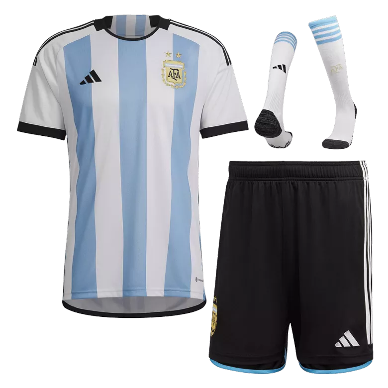 Argentina Home Jersey Kit 2022 (Jersey+Shorts+Socks) - gojersey