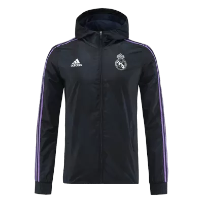 Real Madrid Hoodie Jacket 2022/23 Black - gojersey