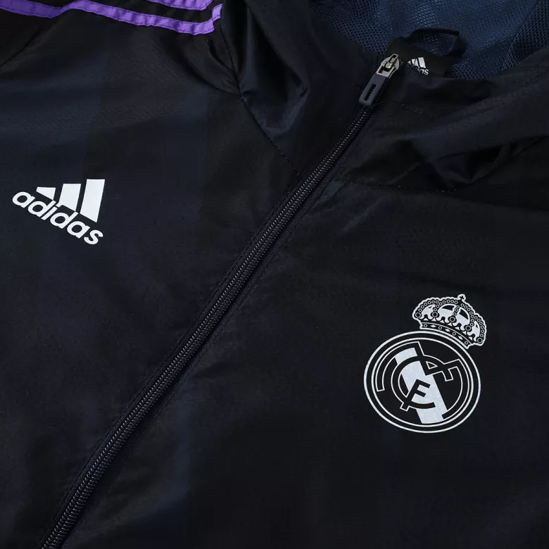 Real Madrid Hoodie Jacket 2022/23 Black - gojersey