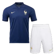 France Home Soccer Jersey Kit(Jersey+Shorts) 2022 - goaljerseys