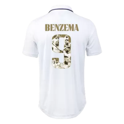 Real Madrid BENZEMA #9 Ballon d'Or Home Jersey Authentic 2022 - gojersey