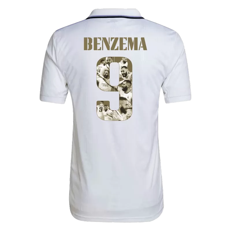 BENZEMA #9 Real Madrid Ballon d'Or Home Soccer Jersey 2022 - gojersey