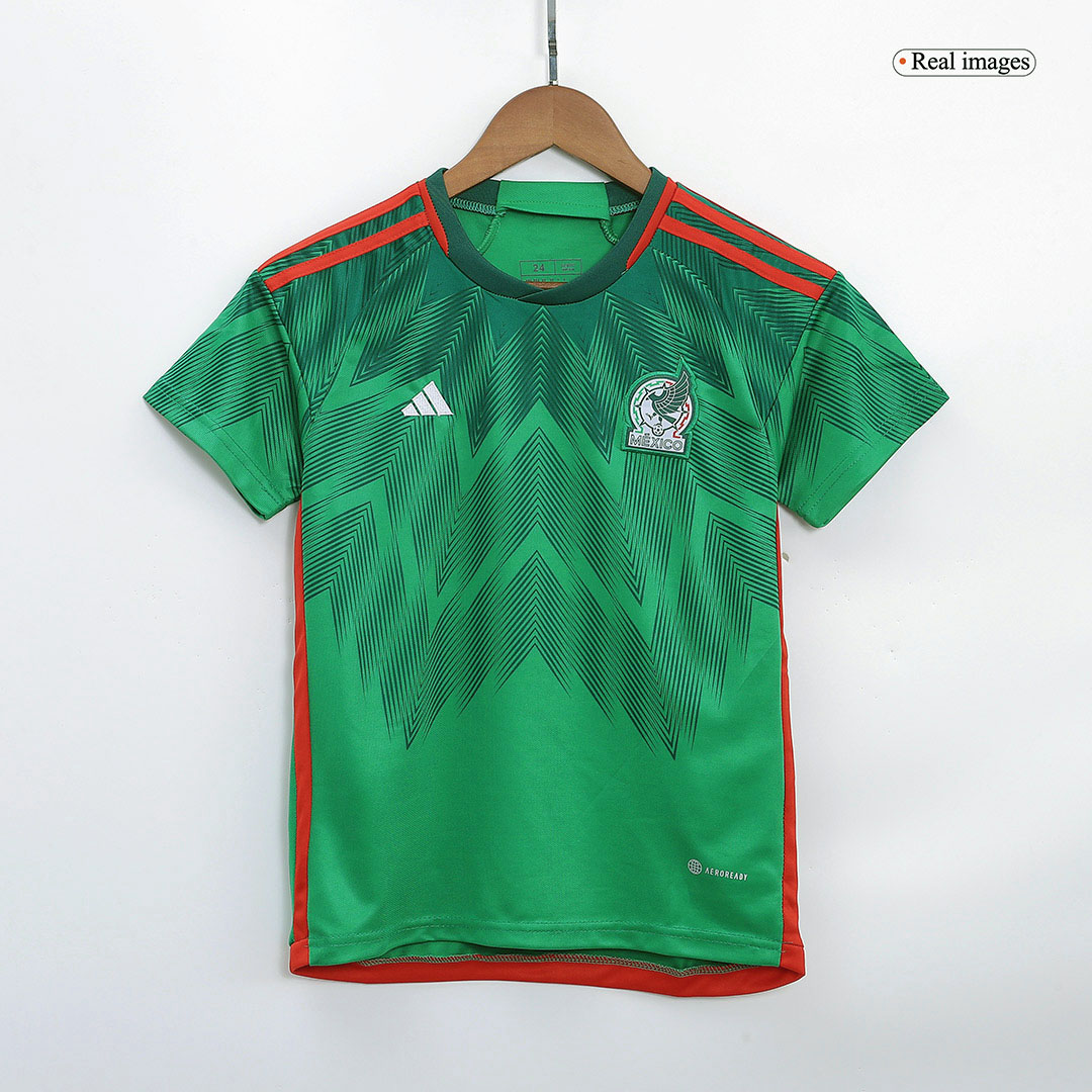 Mexico Kids Jersey Home Whole Kit(Jersey+Shorts+Socks) 2022