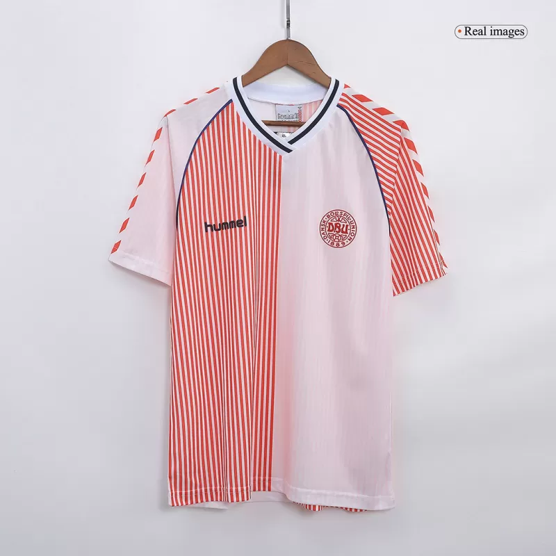 Denmark Away Jersey Retro 1986 - gojersey