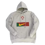 Portugal Sweater Hoodie 2022/23 - Gray - goaljerseys