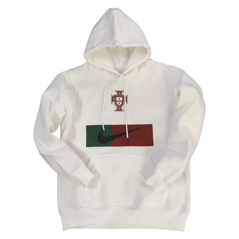 Portugal Sweater Hoodie 2022/23 - White - gojersey