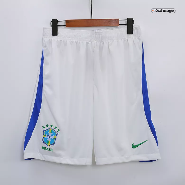 Brazil Away Soccer Shorts 2022 - gojersey