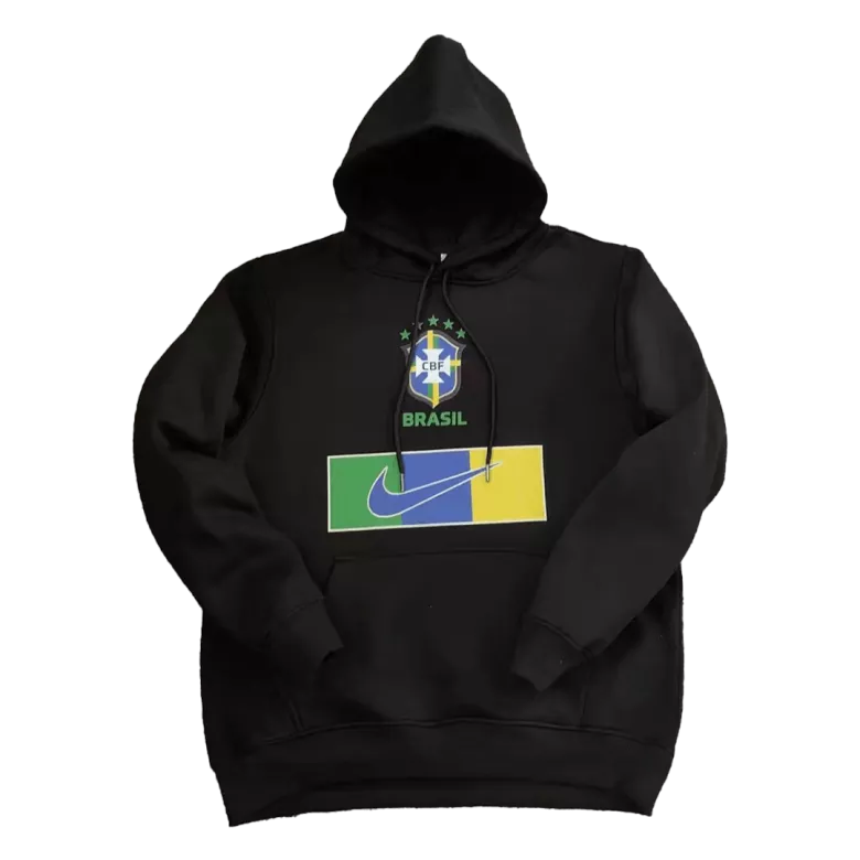 Brazil Sweater Hoodie 2022/23 - Black - gojersey