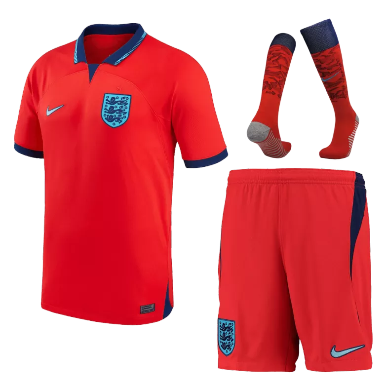 England Away Jersey Kit 2022 Kids(Jersey+Shorts+Socks) - gojersey