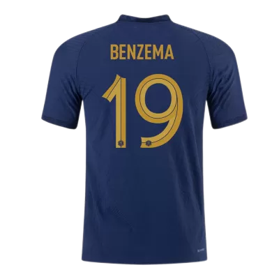 France BENZEMA #19 Home Jersey Authentic 2022 - gojersey