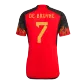 Belgium DE BRUYNE #7 Home Jersey 2022 - goaljerseys