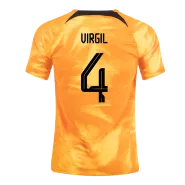 Netherlands VIRGIL #4 Home Jersey 2022 - goaljerseys
