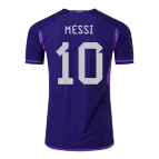 Argentina Three Star Messi #10 Away Jersey Authentic 2022 - goaljerseys