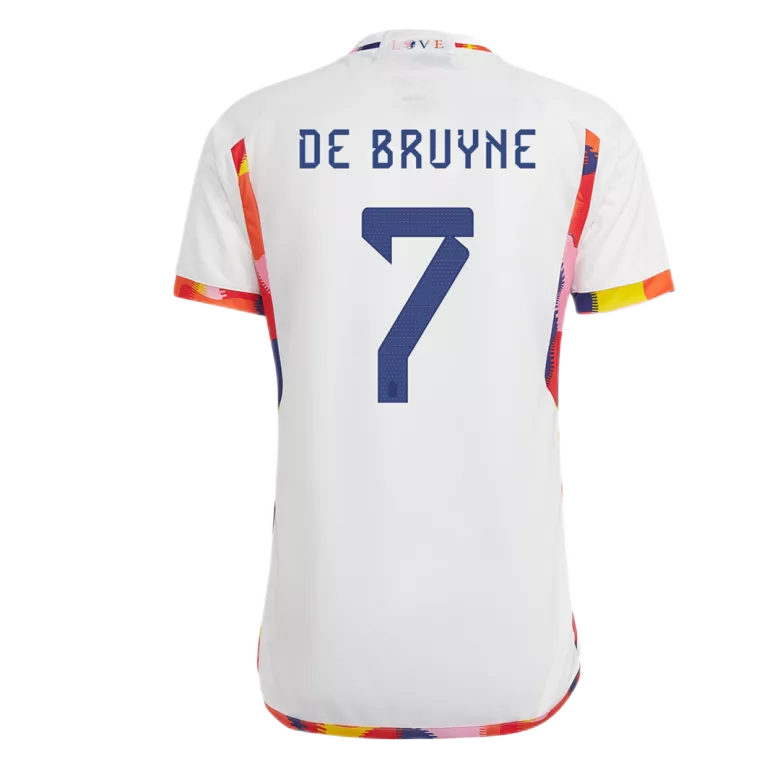 Belgium DE BRUYNE #7 Away Jersey 2022 - gojersey