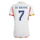 Belgium DE BRUYNE #7 Away Jersey 2022 - goaljerseys