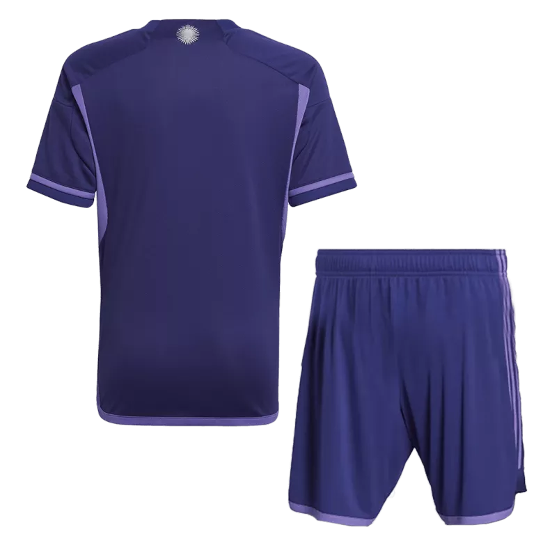 Argentina Away Jersey Kit 2022 Kids(Jersey+Shorts) - gojersey