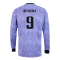 Real Madrid BENZEMA #9 Away Jersey 2022/23 - Long Sleeve - goaljerseys