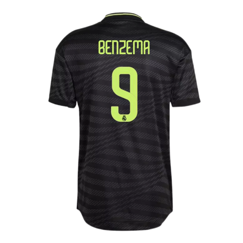 Real Madrid BENZEMA #9 Third Away Jersey Authentic 2022/23 - gojersey