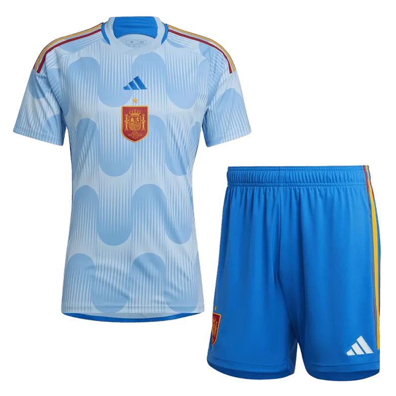 Spain Away Jersey Kit 2022 (Jersey+Shorts) - gojersey