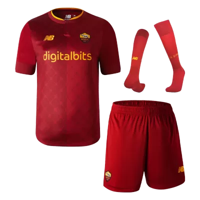 Roma Home Jersey Kit 2022/23 (Jersey+Shorts+Socks) - gojersey