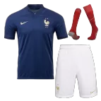 France Home Soccer Jersey Kit(Jersey+Shorts+Socks) 2022 - goaljerseys