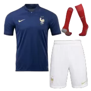France Home Soccer Jersey Kit(Jersey+Shorts+Socks) 2022 - goaljerseys