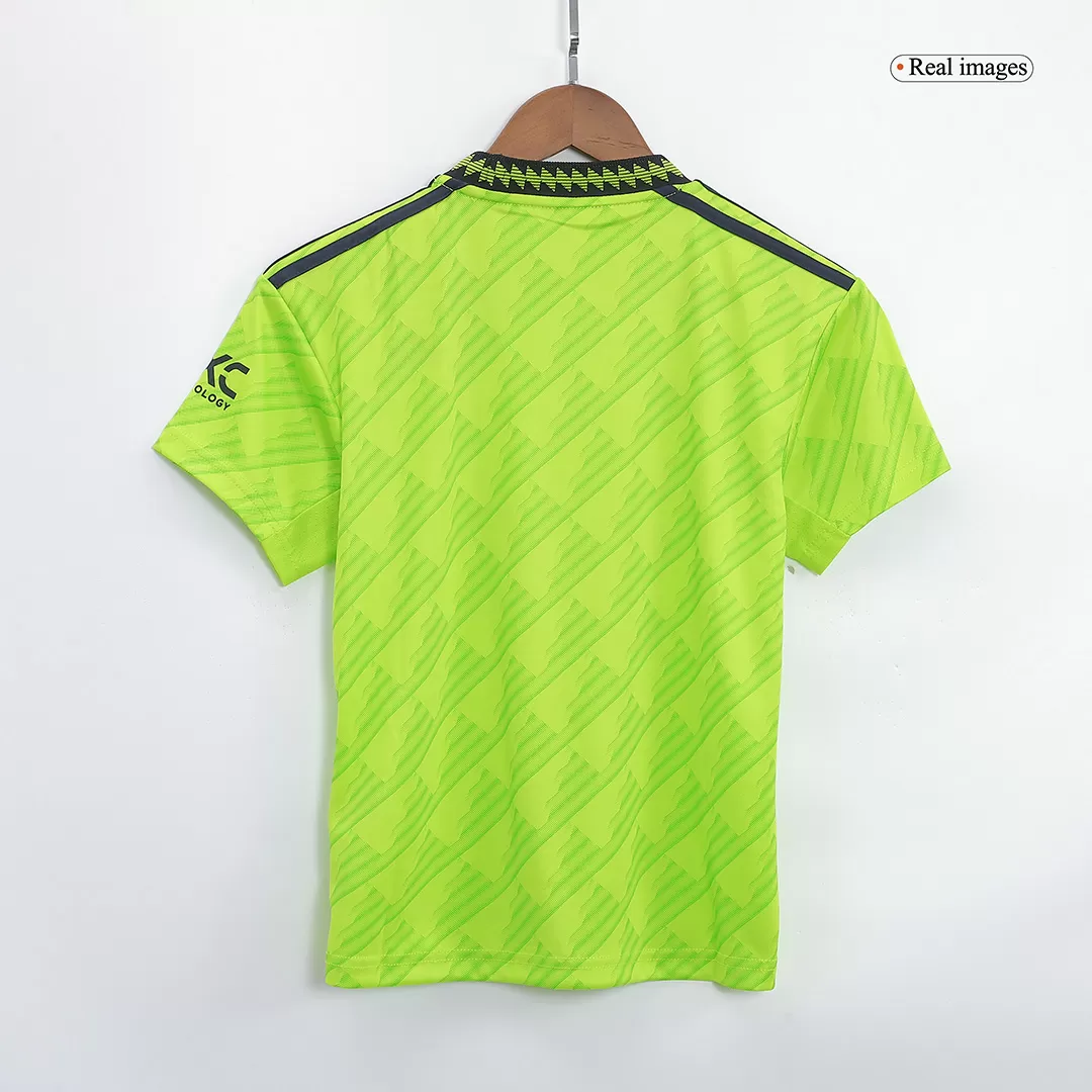 Manchester United Third Away Jersey Kit 2022/23 Kids(Jersey+Shorts) - goaljerseys