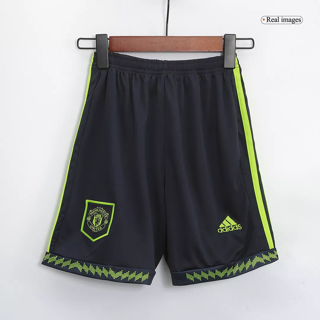 Manchester United Third Away Jersey Kit 2022/23 Kids(Jersey+Shorts) - goaljerseys