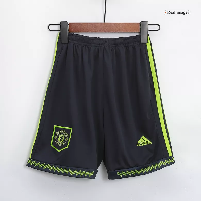 Manchester United Third Away Jersey Kit 2022/23 Kids(Jersey+Shorts) - gojerseys