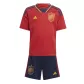 Spain Home Jersey Kit 2022 Kids(Jersey+Shorts) - goaljerseys