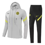 Chelsea Hoodie Training Kit 2021/22 - Kid Gray (Jacket+Pants) - goaljerseys