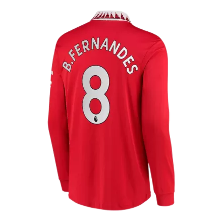 Manchester United B.FERNANDES #8 Home Jersey 2022/23 - Long Sleeve - gojerseys