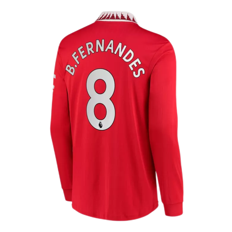 Manchester United B.FERNANDES #8 Home Jersey 2022/23 - Long Sleeve - gojersey