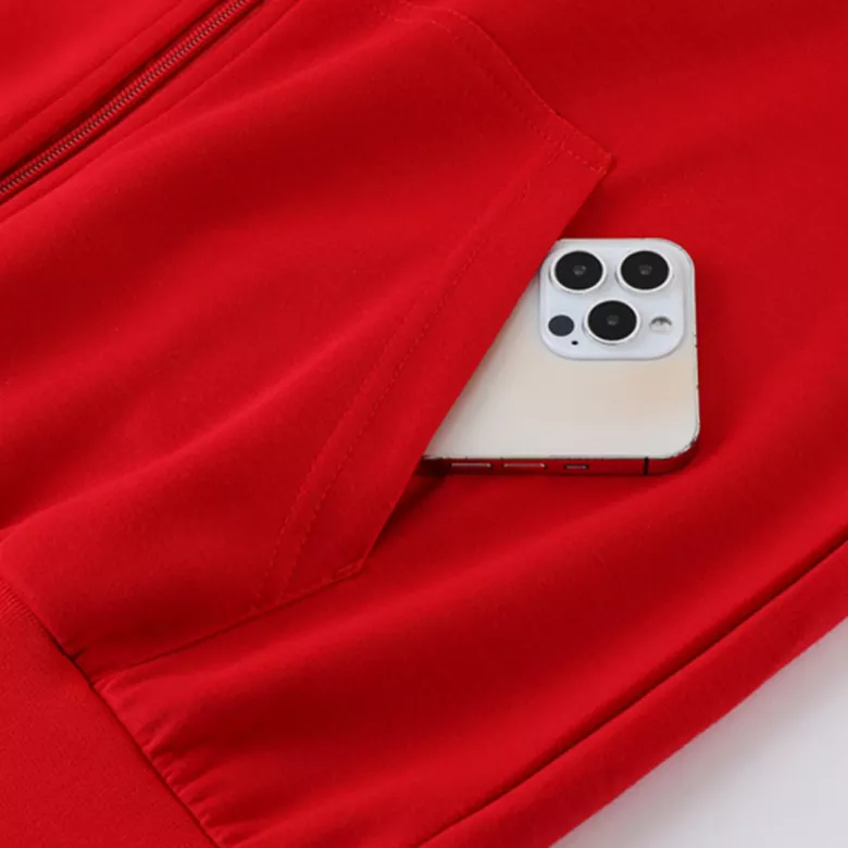 Manchester United Hoodie Sweatshirt Kit 2022/23 - Red (Top+Pants) - gojersey