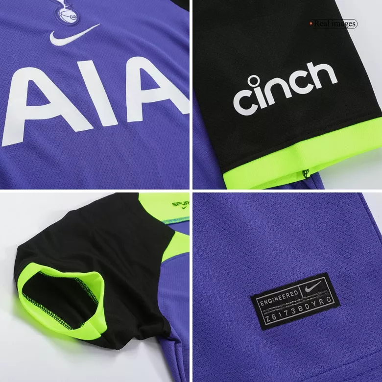 Tottenham Hotspur Away Jersey Kit 2022/23 Kids(Jersey+Shorts) - gojersey