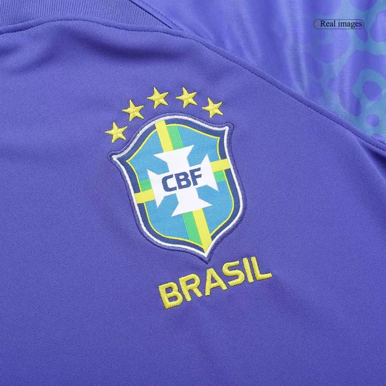 Brazil Away Jersey 2022 - Long Sleeve - gojersey
