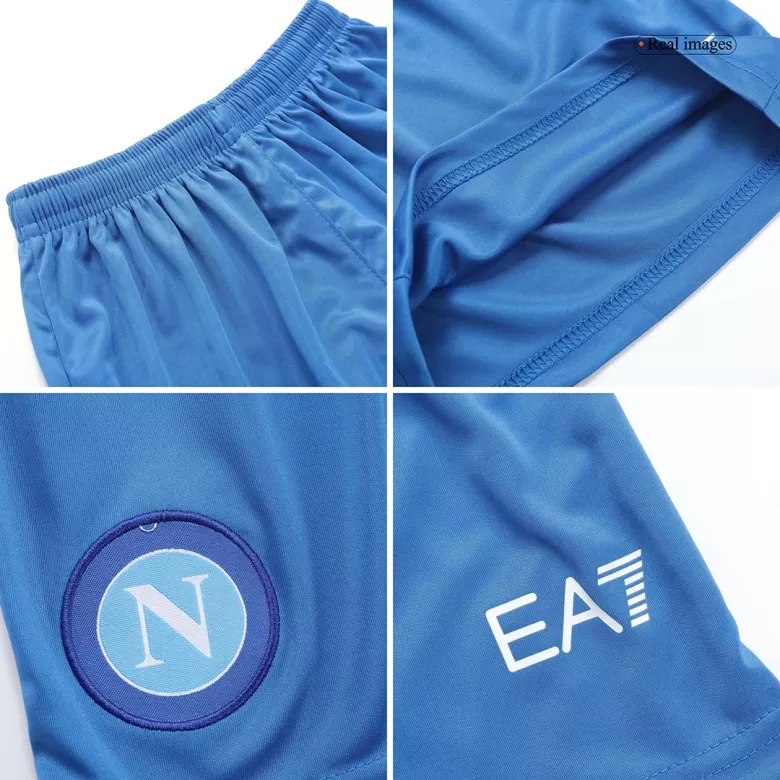 Napoli Home Jersey Kit 2022/23 Kids(Jersey+Shorts) - gojersey