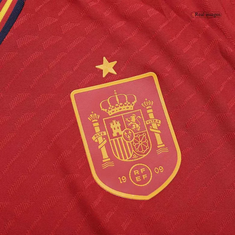 Spain JORDI ALBA #18 Home Jersey Authentic 2022 - gojersey