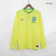Brazil Home Jersey 2022 - Long Sleeve - goaljerseys