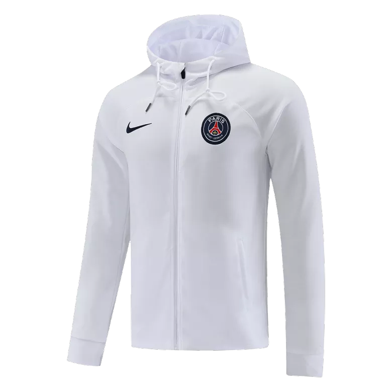 PSG Hoodie Sweatshirt Kit 2022/23 - White (Top+Pants) - gojersey