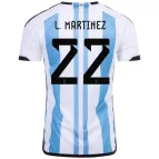 Argentina L. MARTINEZ #22 Home Jersey 2022 - goaljerseys