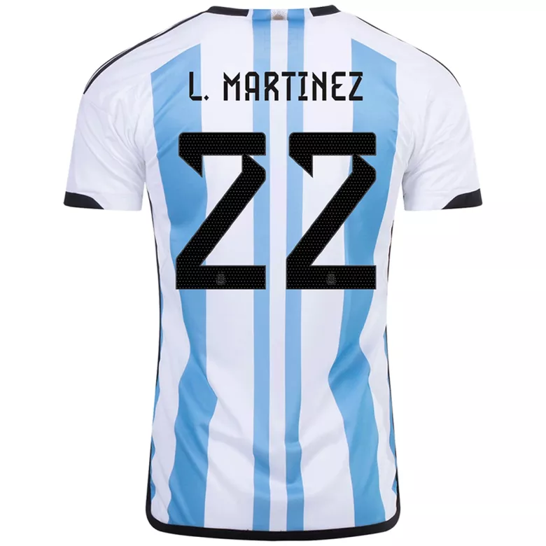 Argentina L. MARTINEZ #22 Home Jersey 2022 - gojersey