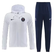 PSG Hoodie Sweatshirt Kit 2022/23 - White (Top+Pants) - goaljerseys