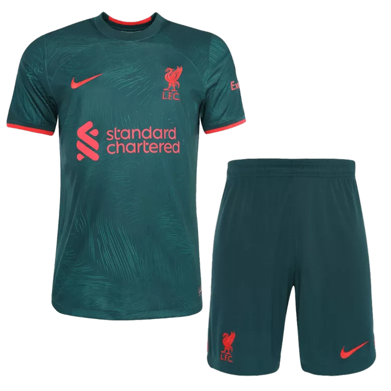 Liverpool Third Away Jersey Kit 2022/23 (Jersey+Shorts) - gojersey