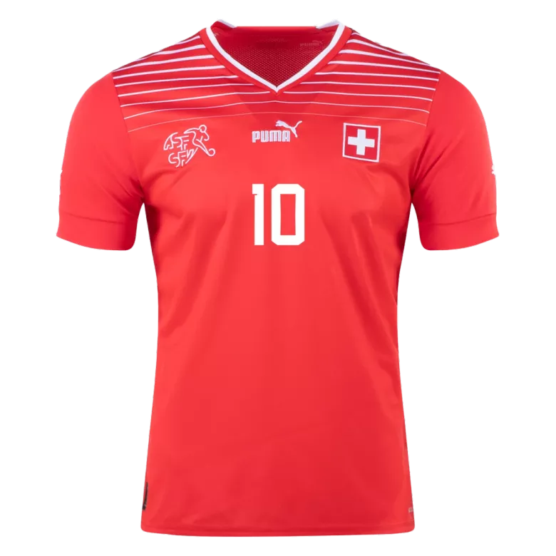 Switzerland XHAKA #10 Home Jersey 2022 - gojersey